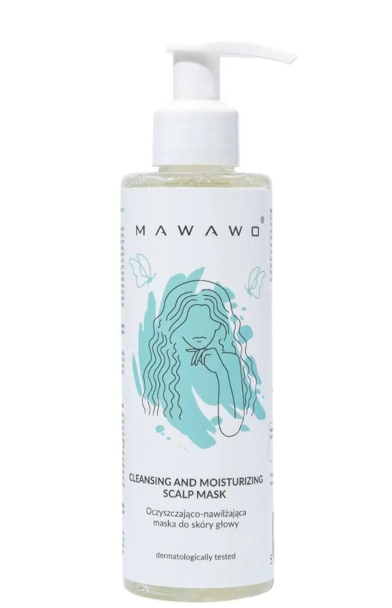 Mawawo - valomoji ir drėkinamoji galvos odos kaukė 200ml
