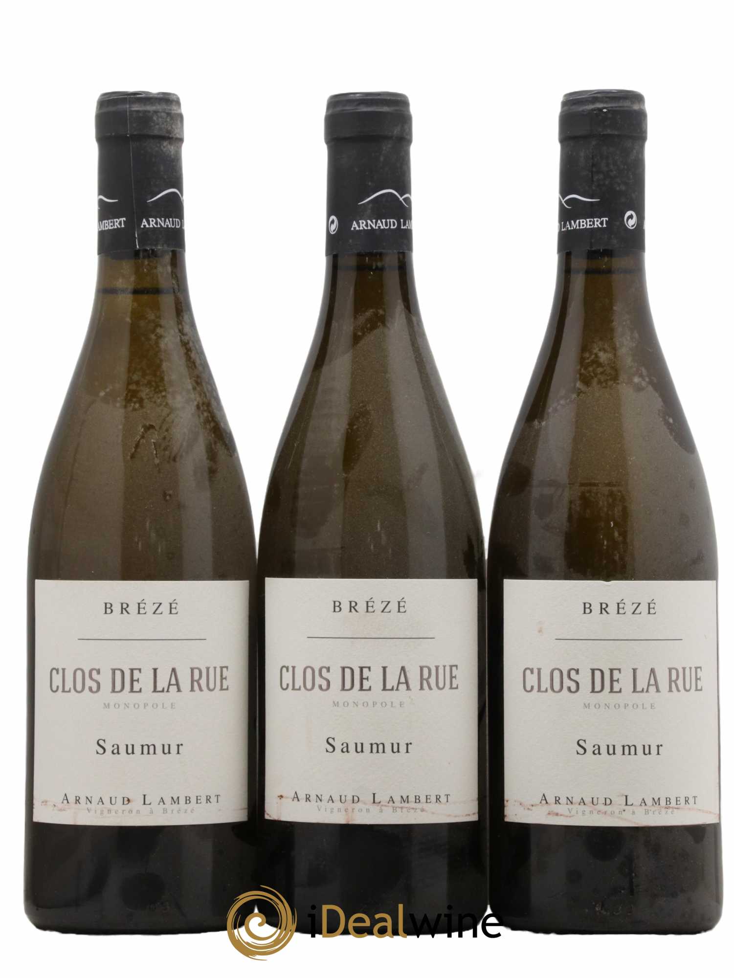 Saumur Brézé Clos de la rue Arnaud Lambert  2016 - Lot de 3 Bouteilles