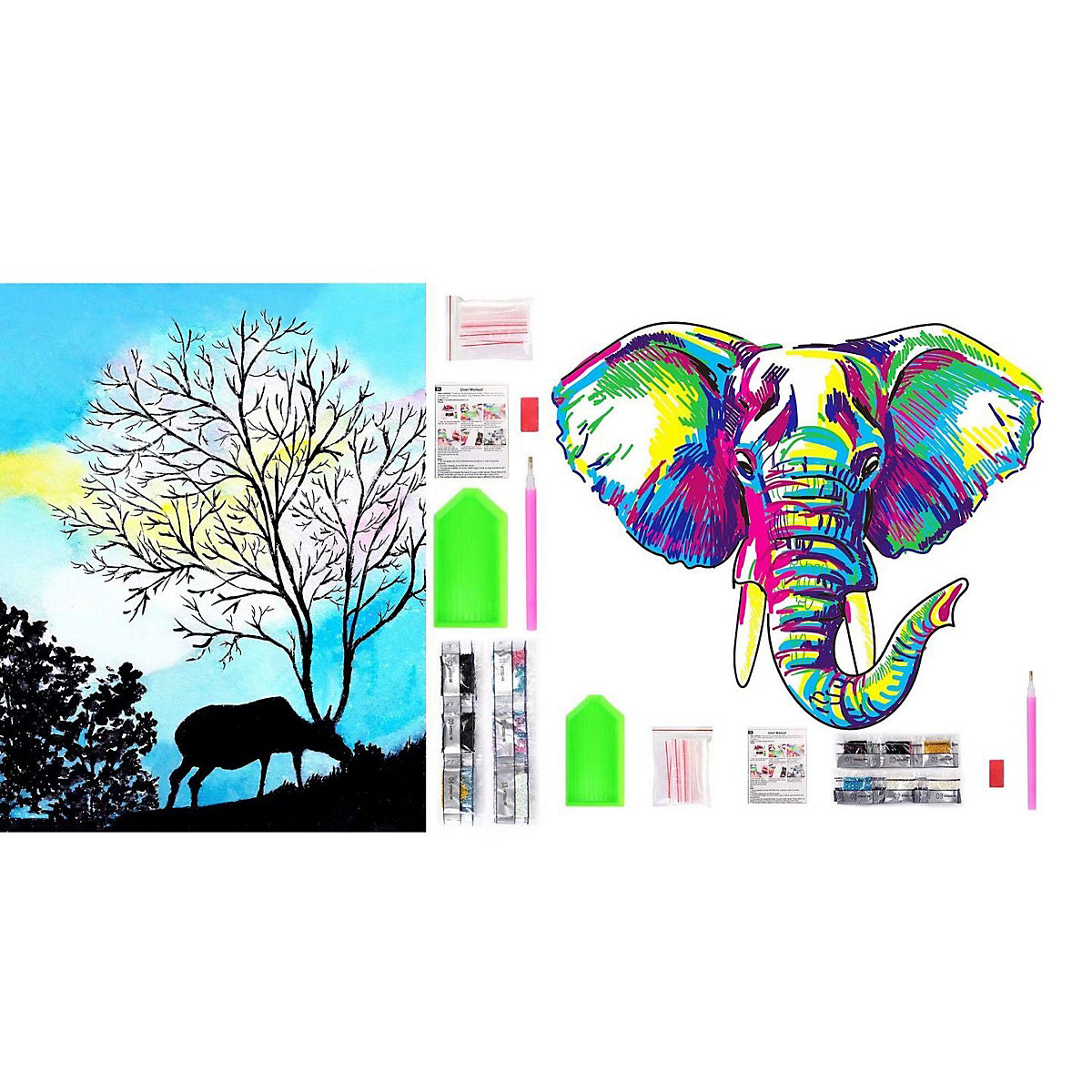 DIY 5D Diamand Painting 2-teiliges Set