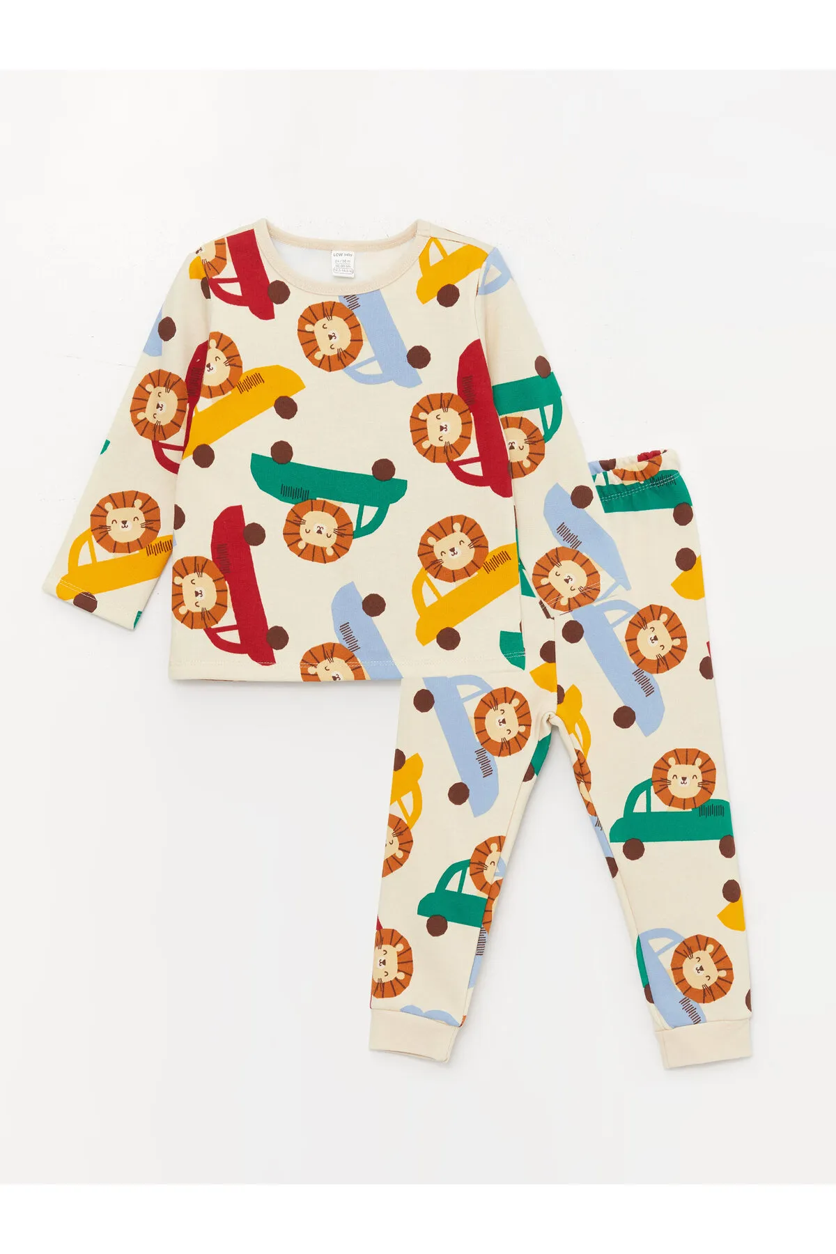LC Waikiki  Bedrucktes Pyjama-Set für Babys mit Rundhalsausschnitt