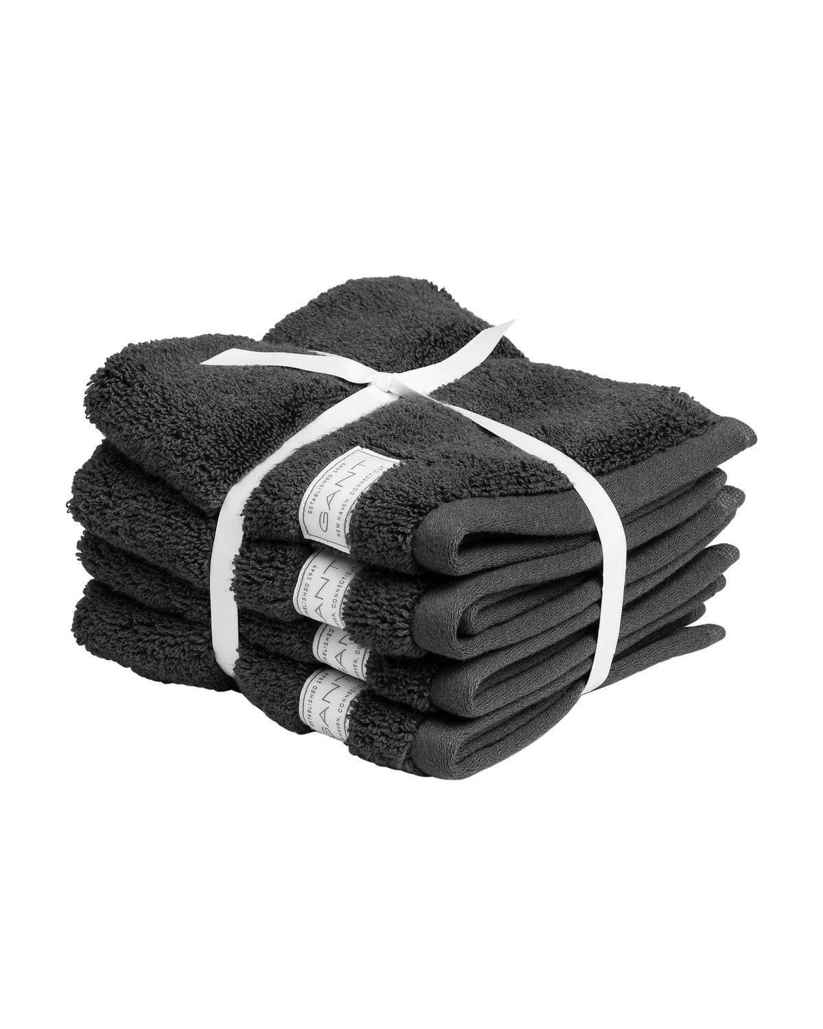 Gant Gästehandtücher Seiftuch, Organic Premium Towel, 4er Pack -, (4-St)