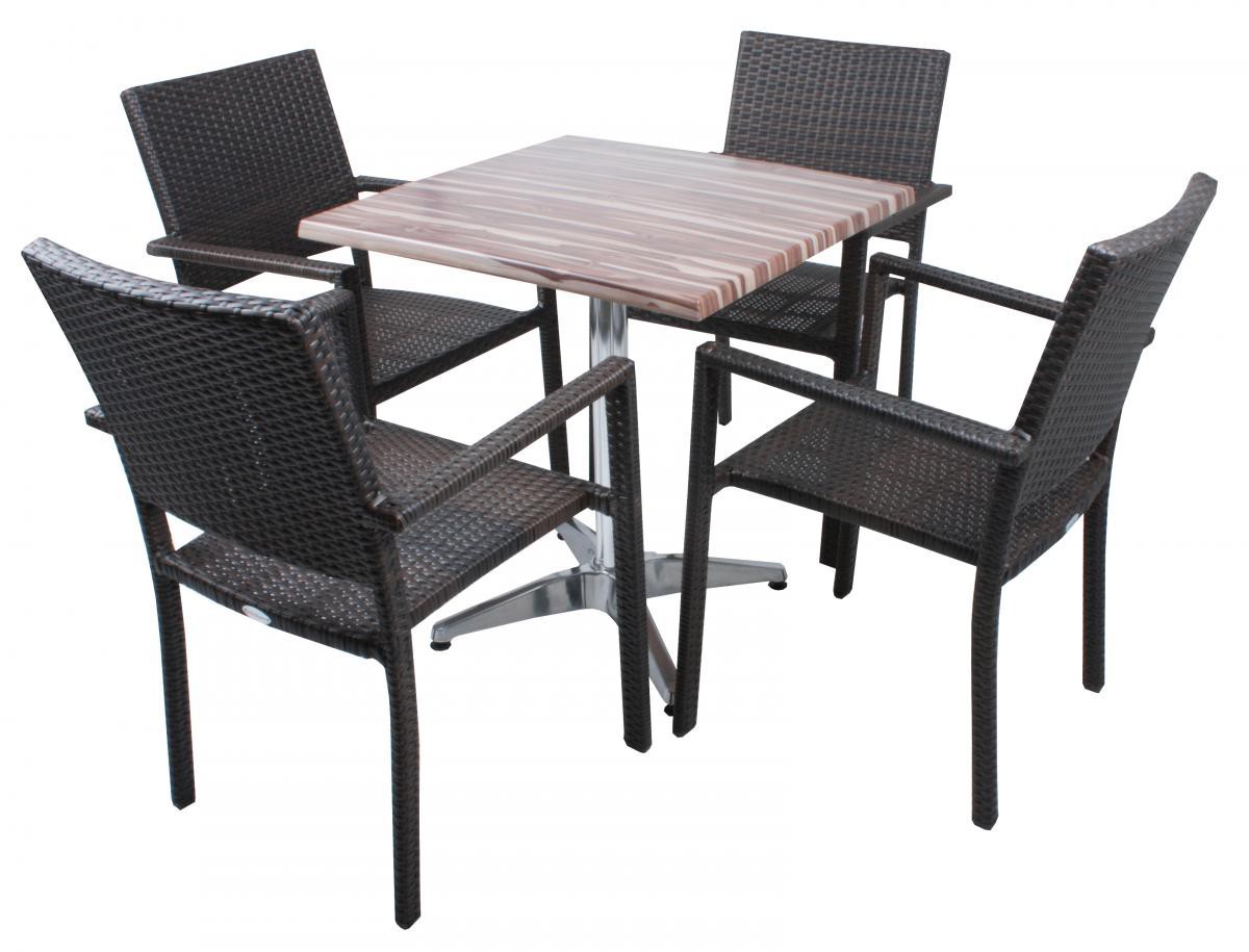 Garden Pleasure Harms Tischgestell BRENTA, 4-Fuß 66x66 cm