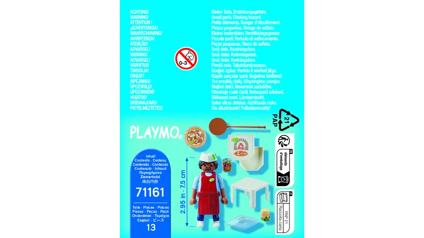 PLAYMOBIL 71161 - Special Plus - Pizzabäcker