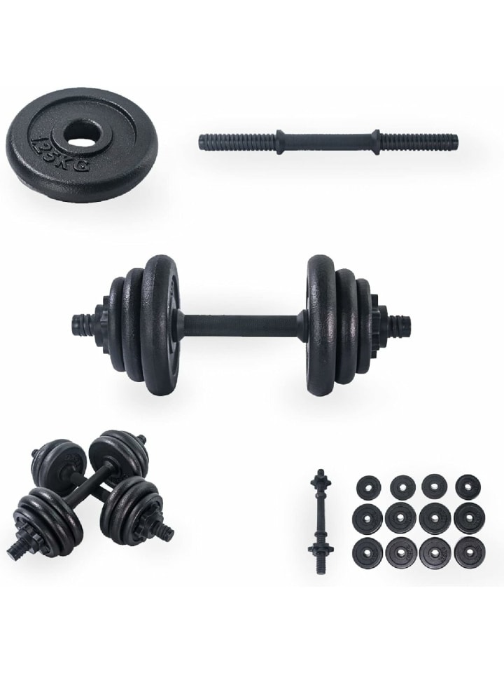 BnB Sports´ Bodybuilding Hantel, Hanteln set 15 & 20 kg, Gewichtstraining in Schwarz günstig kaufen 1