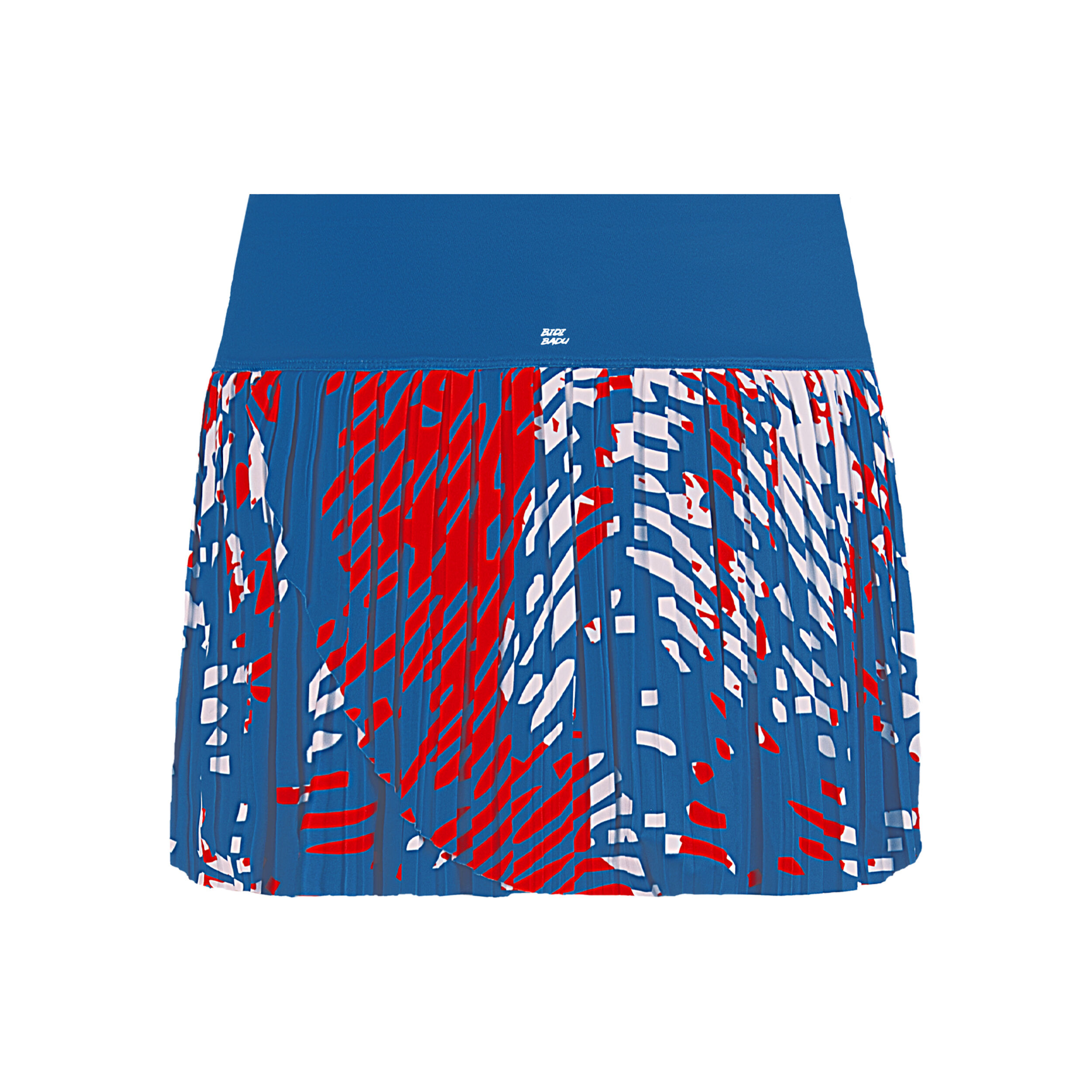 Lowey Tech Plissee Rock Damen - Blau, Weiß