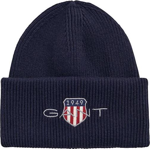 GANT Herren Strickmütze mit Wolle ARCHIVE SHIELD COTTON BEANIE