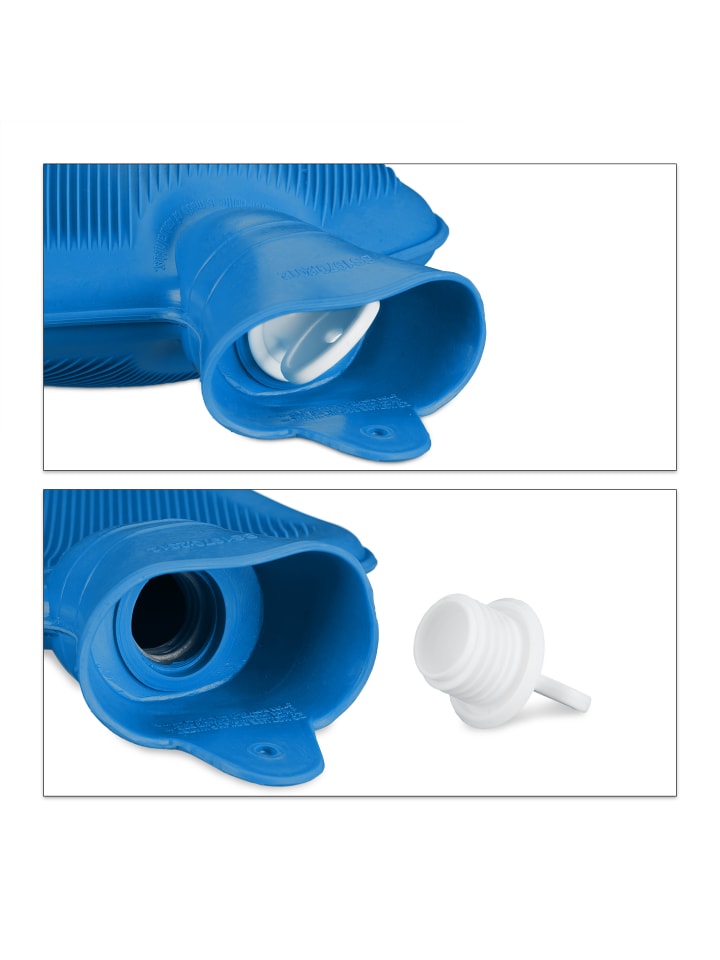 relaxdays Wärmflasche in Blau günstig kaufen onesize