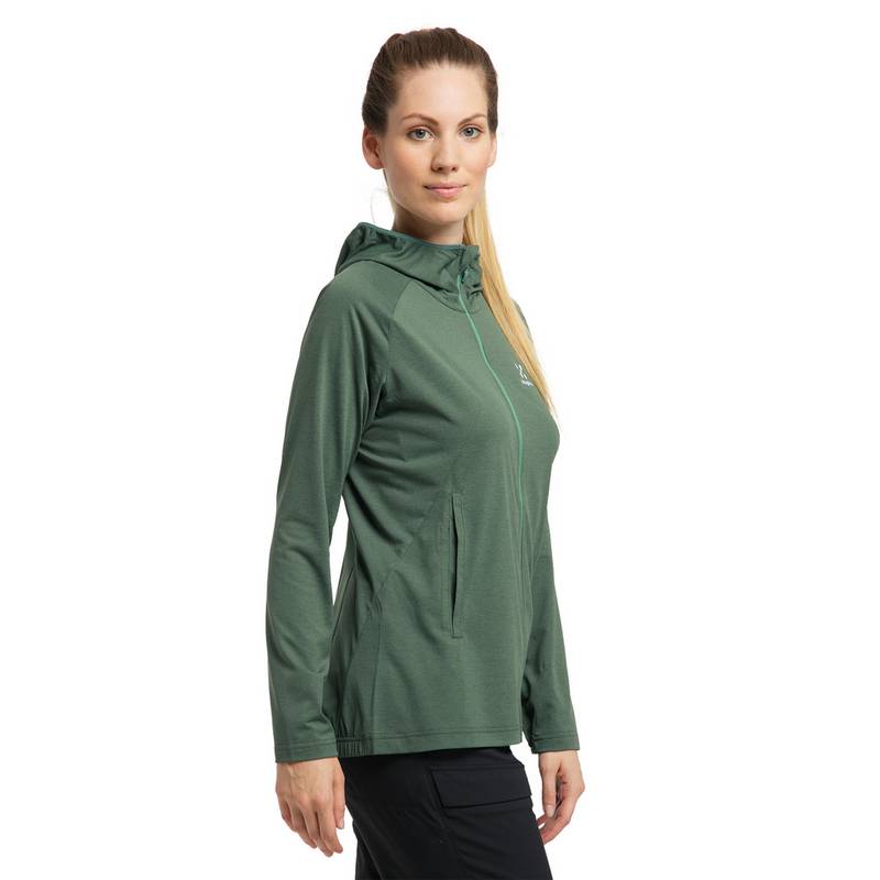 Haglöfs Mirre Mid Hood Fleecejacke Damen