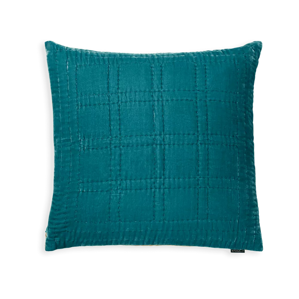 Housse de coussin House of Rituals Collection Saigon, en velours de soie viscose, 50 x 50 cm