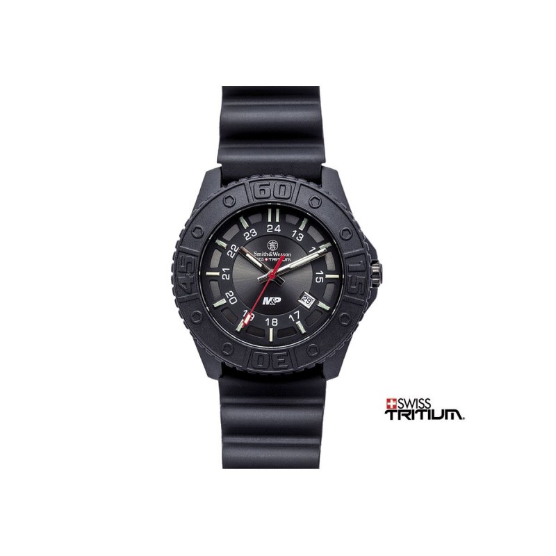 Smith & Wesson Modell Tritium mil-pol schwarz (Militäruhren).