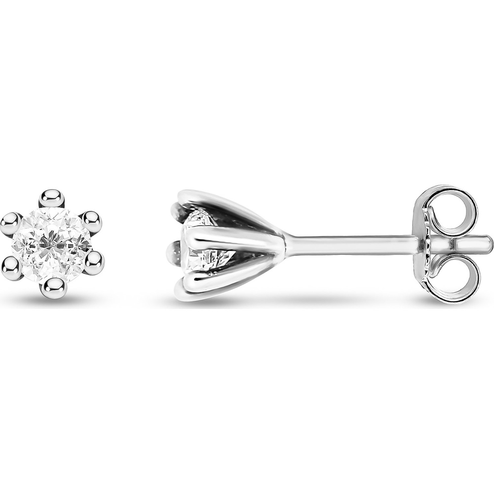 FAVS Boucles d'oreilles à fermoir à poussette 925 Argent argent Boucles d'oreilles