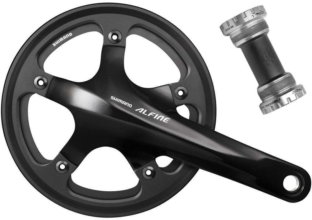 Shimano ALFINE FC-S501 Kurbel mit doppeltem Kettenschutzring kaufen | Bike-Discount