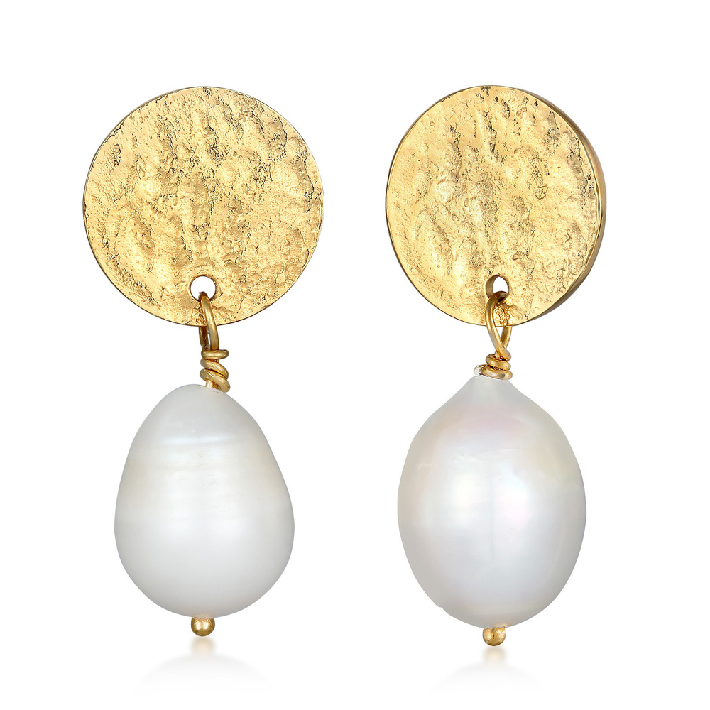 Elli PREMIUM Elli PREMIUM Boucles d'Oreilles Femmes pendentif d'oreilles plaquette organique a Boucles d'oreilles