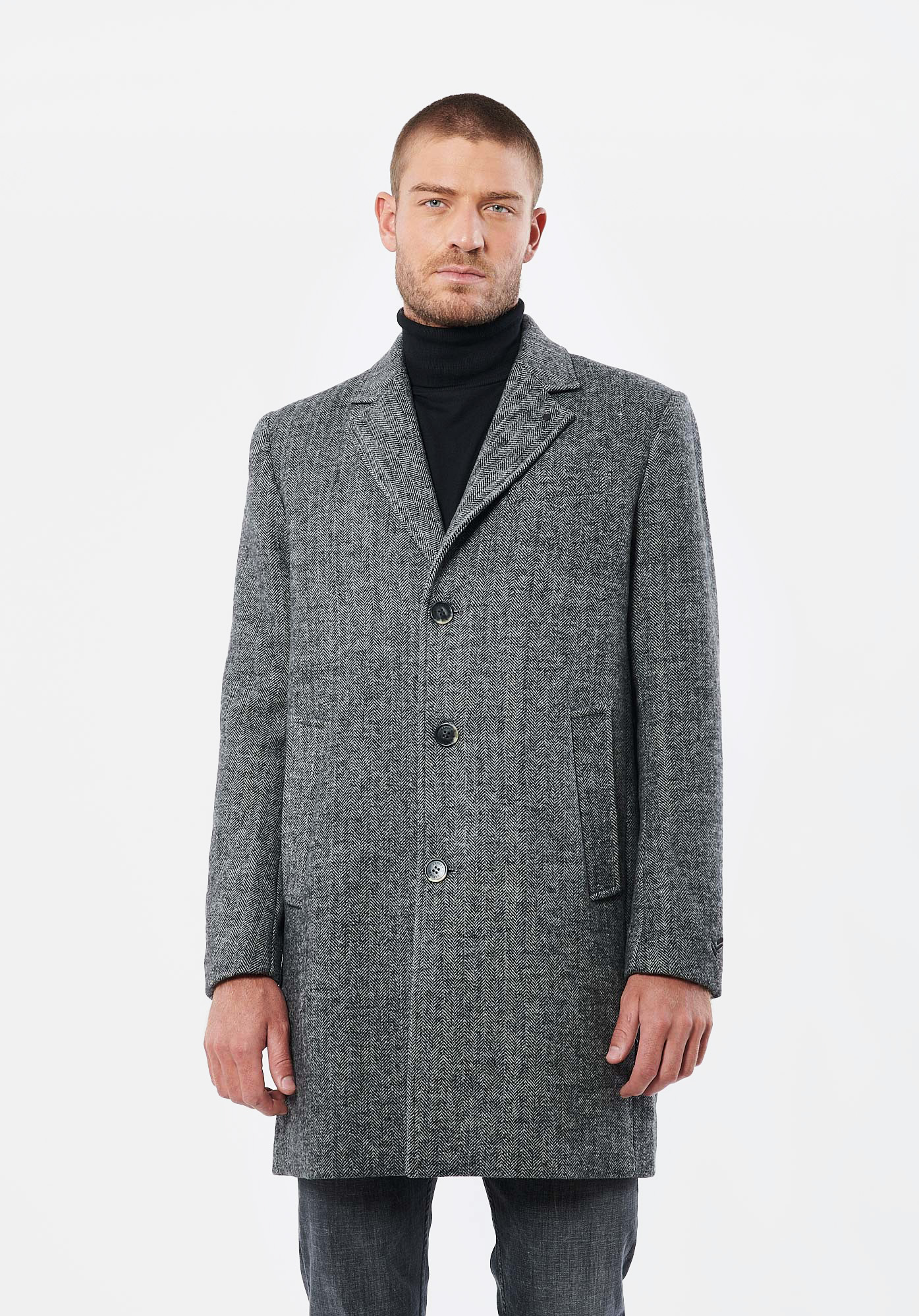 COAT   Manteau gris homme