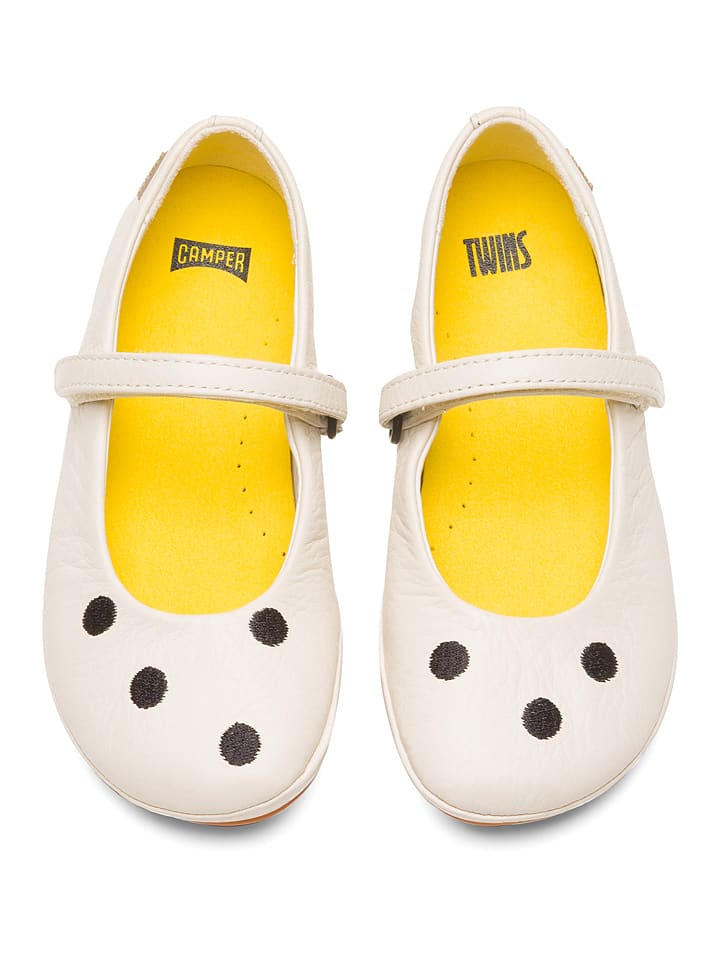 Camper Leder-Ballerinas in Creme günstig kaufen 28