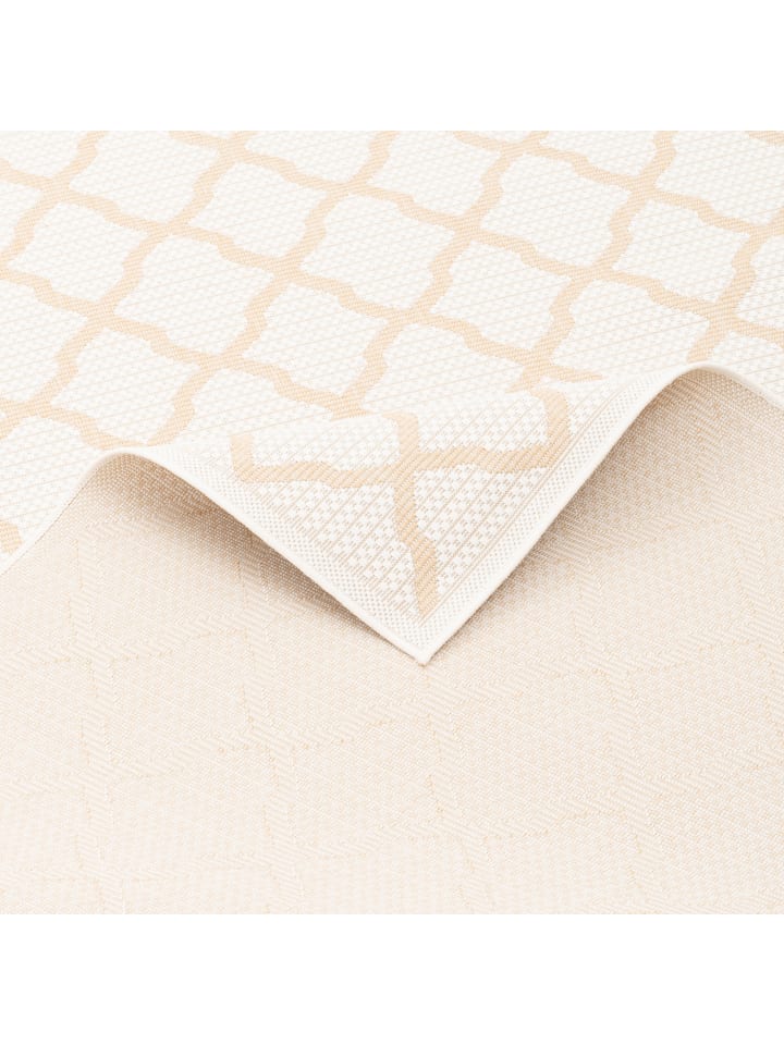 Pergamon In & Outdoor Teppich Flachgewebe Valencia Modern in Creme günstig kaufen