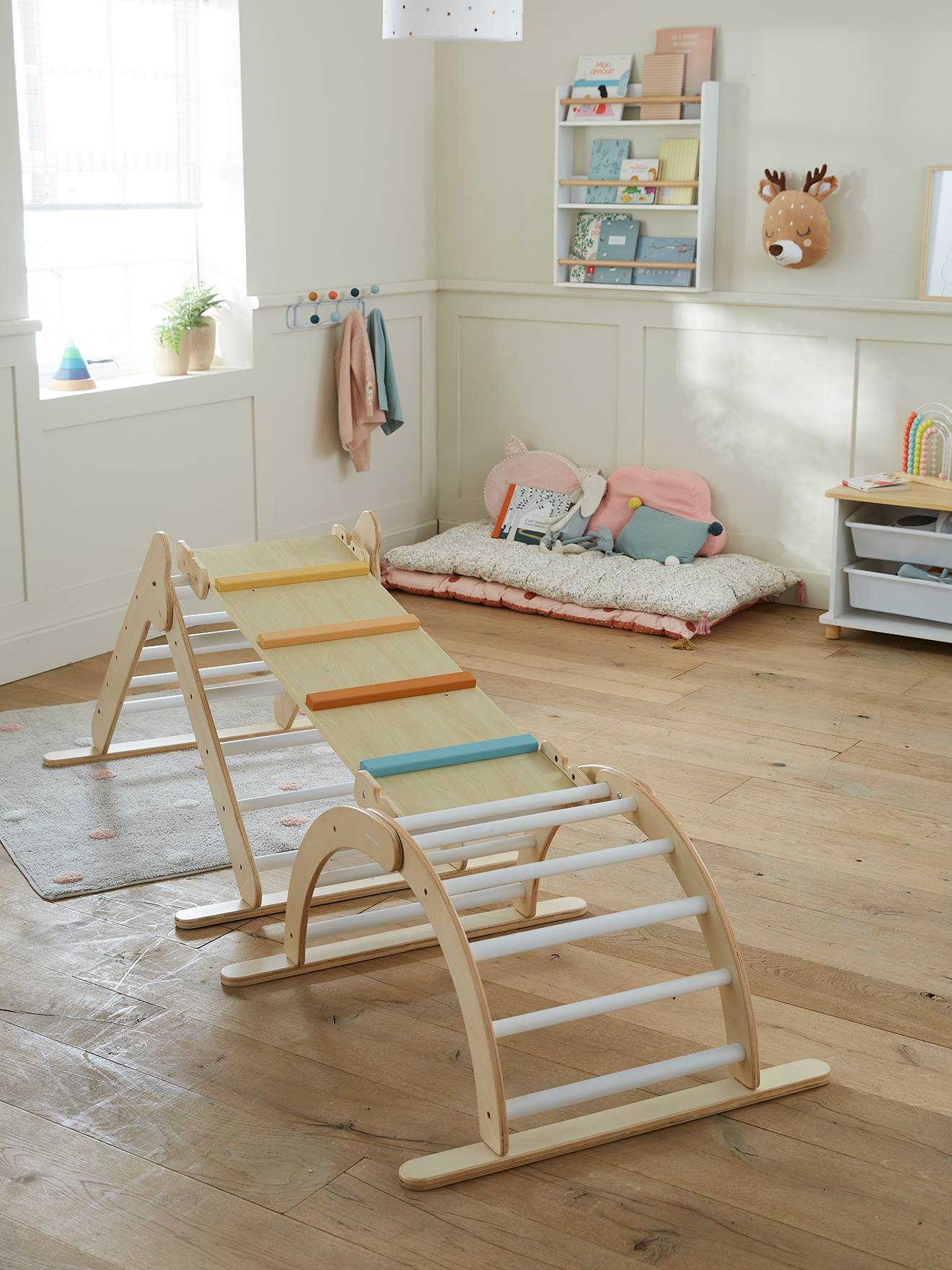 Vertbaudet Mini-Klettergerüst, Holz - beige