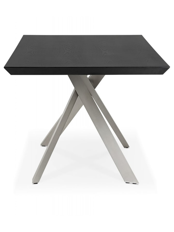 KADIMA DESIGN Esstisch aus Holz Metall Dunkelgrau | Urbaner Stil in Schwarz-Grau günstig kaufen onesize