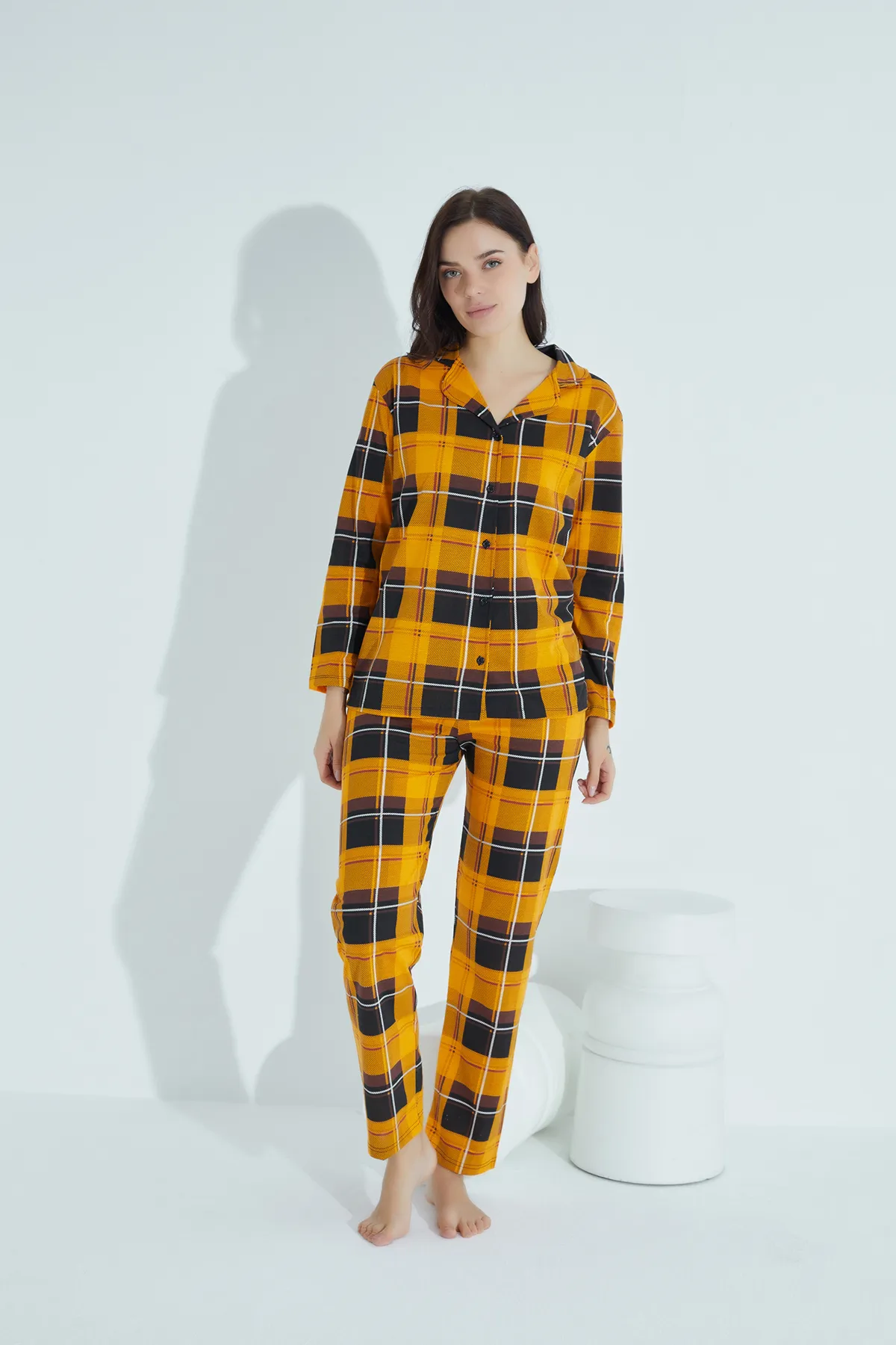 STRAWBERRY  Pyjama-Set aus Baumwolle mit Knöpfen