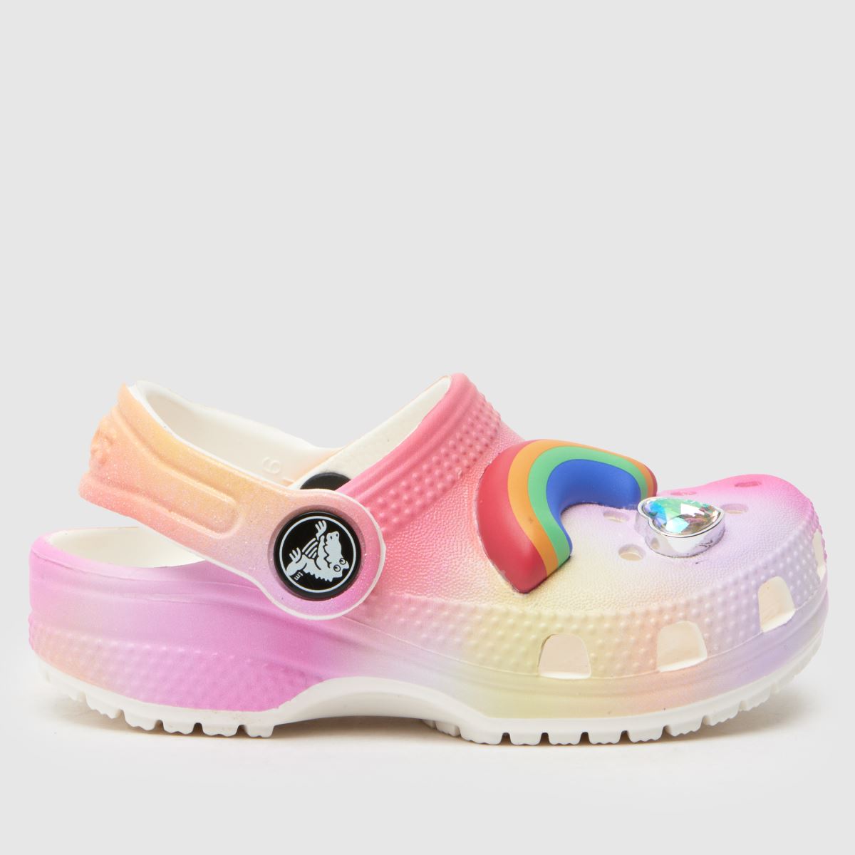 Crocs rózsaszín multi classic ombre klumpa lányka kisgyermek szandál