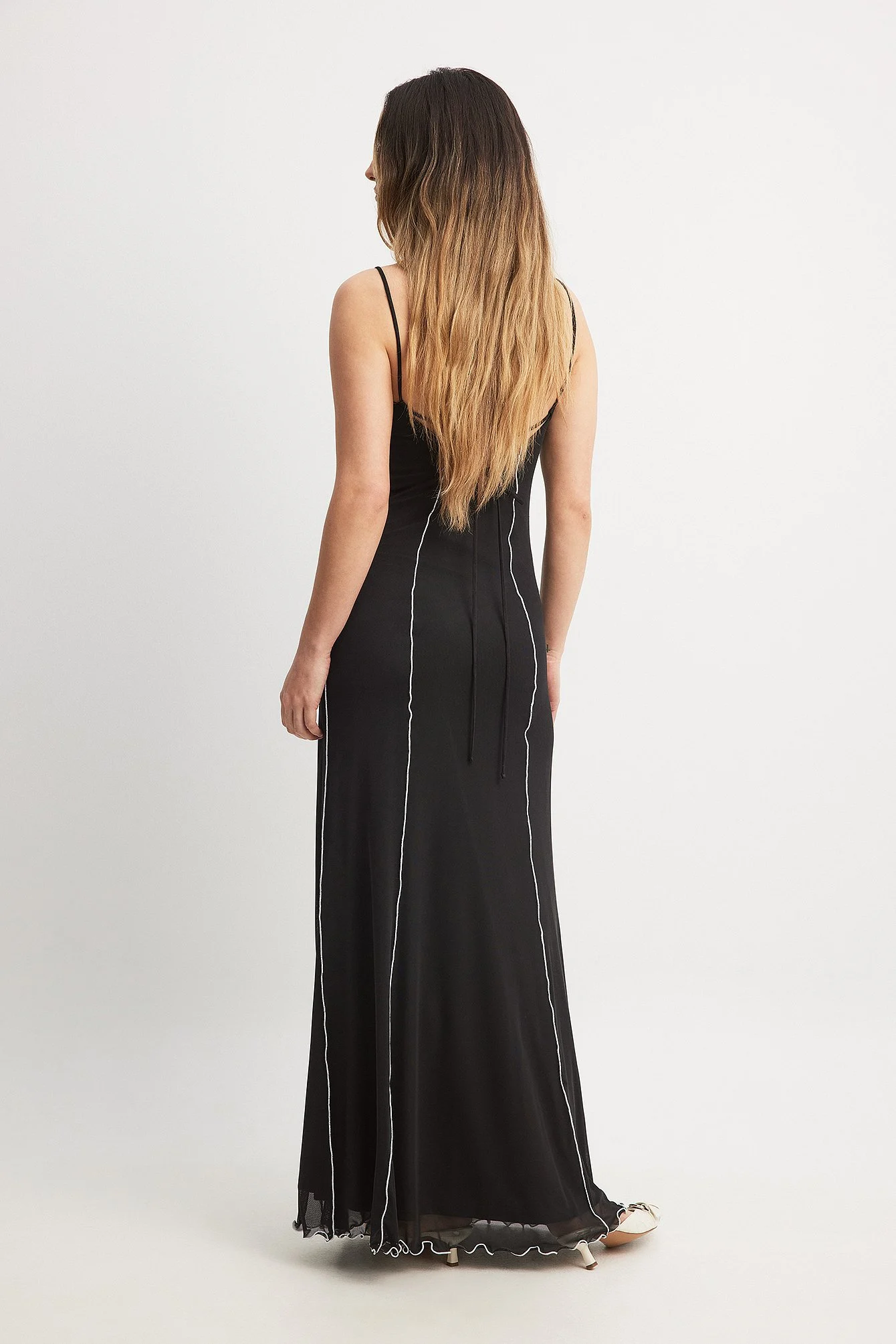 Contrast Maxi Dress