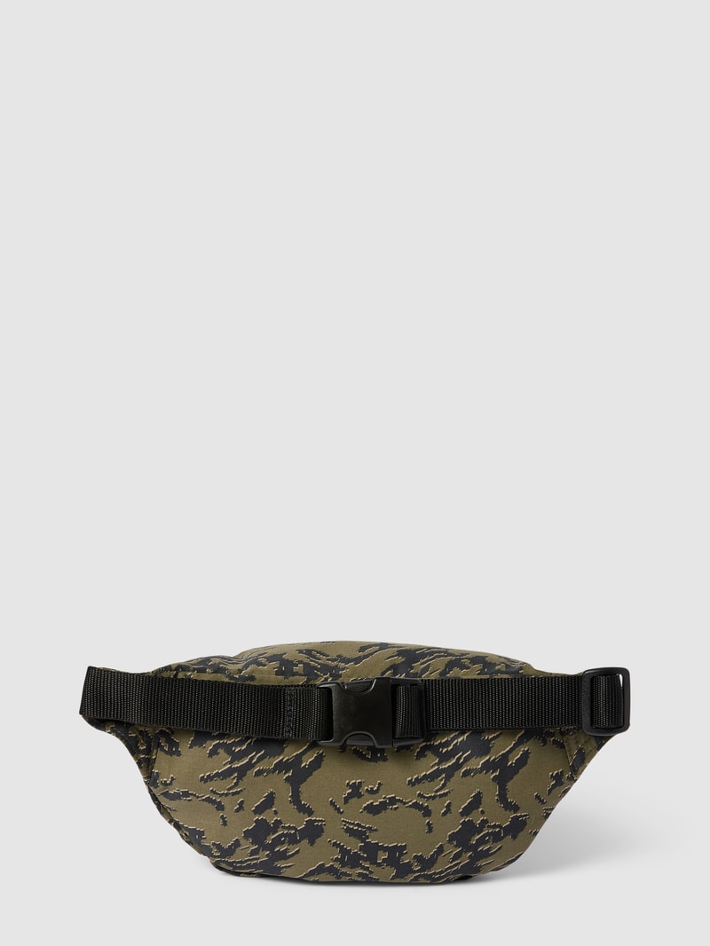 Bauchtasche mit Allover-Muster in khaki