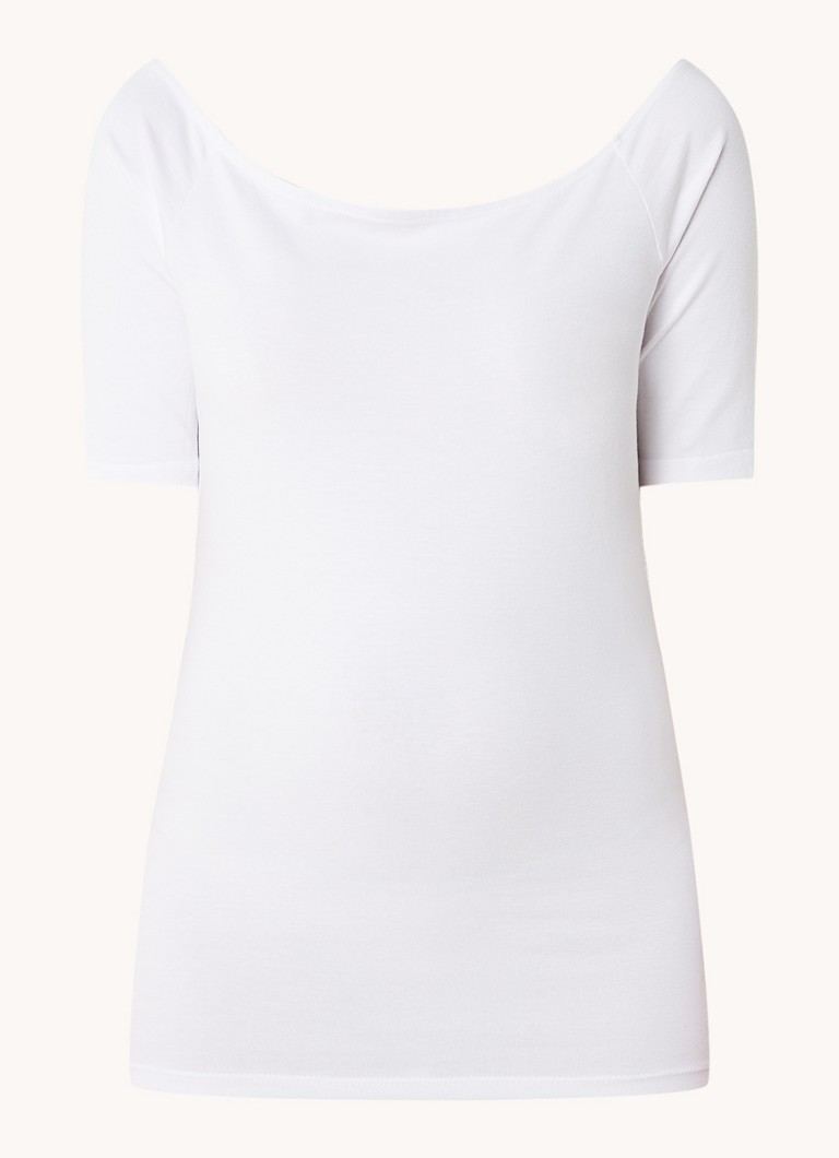 Modström Tansy top with boat neck and stretch