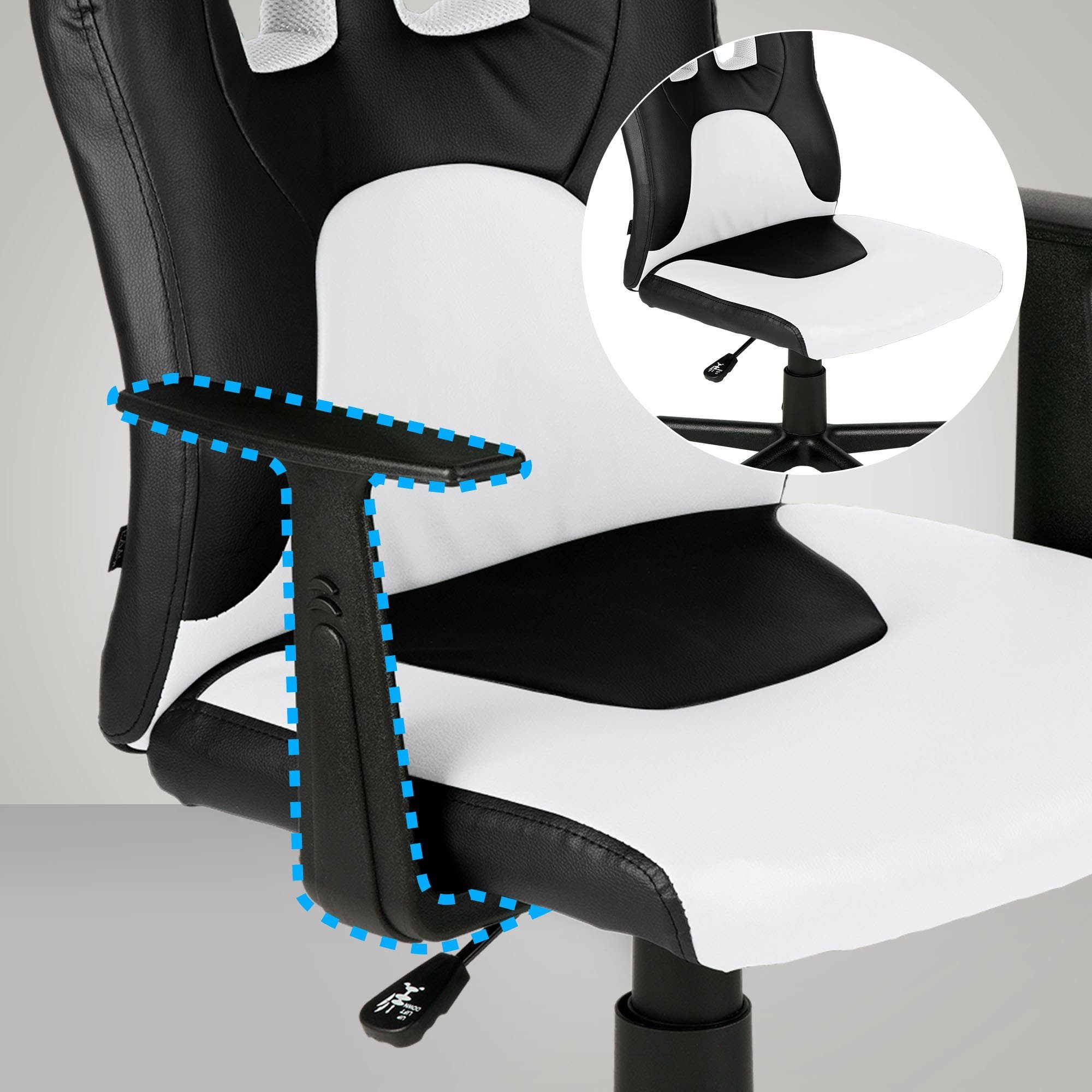 CLP Gaming Chair Fun, Kinder-Bürostuhl, mit abnehmbaren Armlehnen
