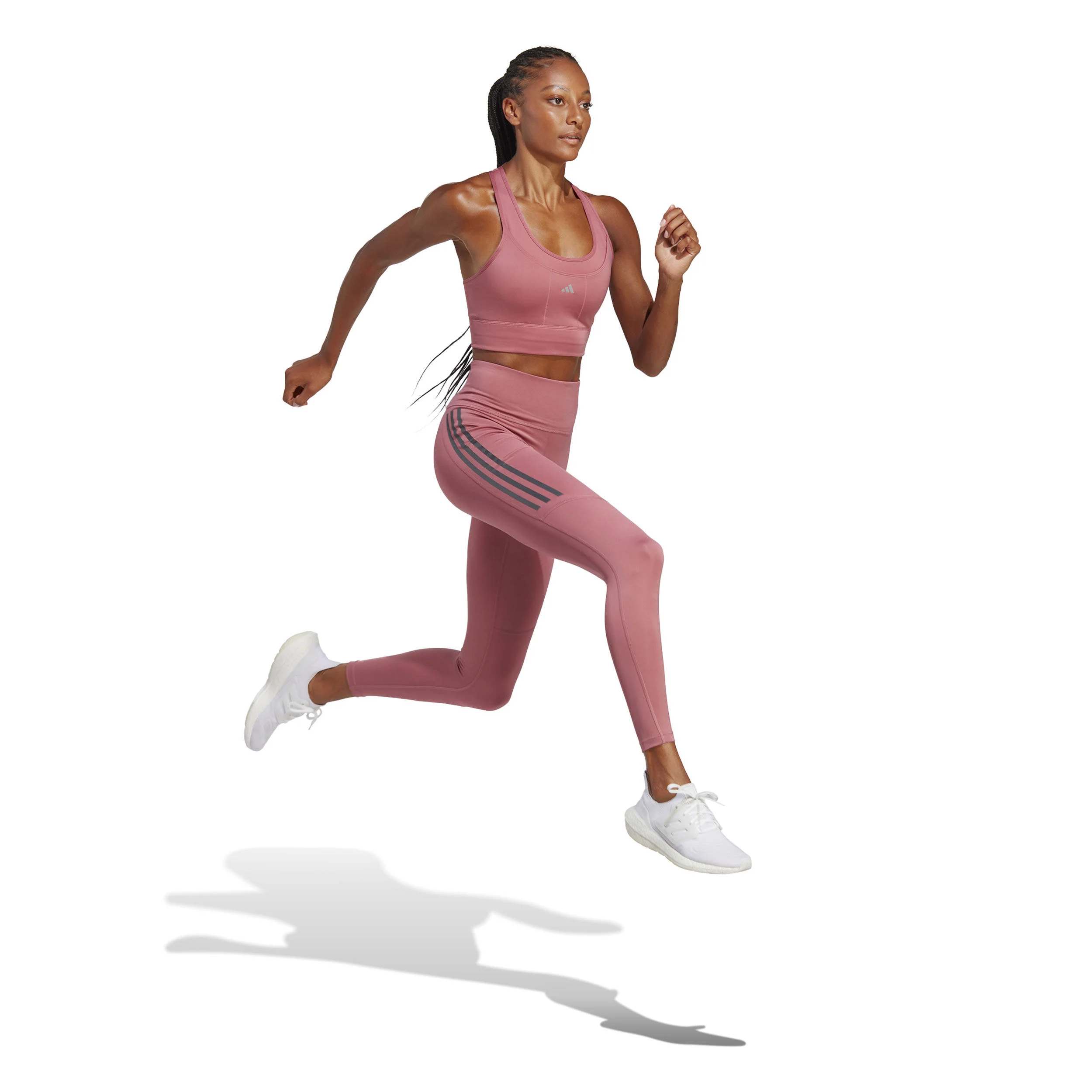 DailyRun 3 Stripes 7/8 Tight Damen - Pink