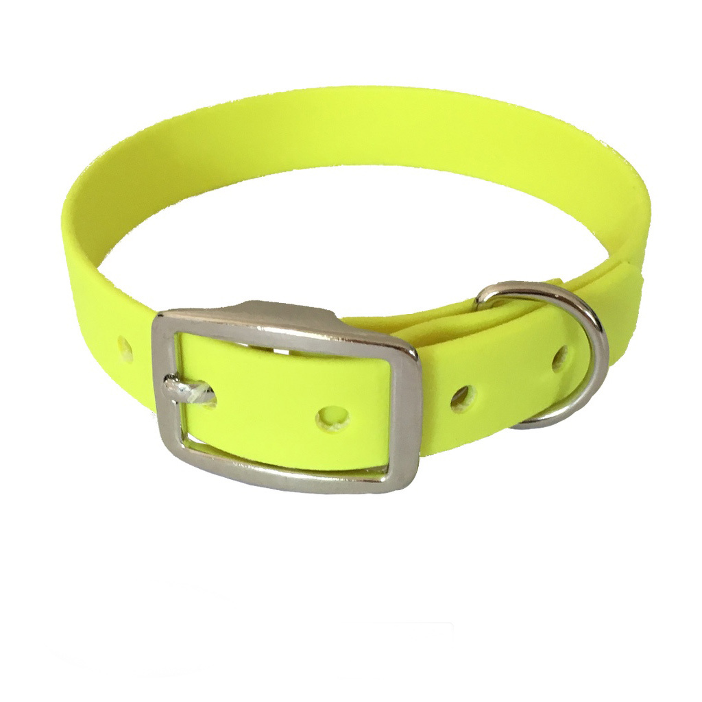 bio-leine Hundehalsbänder bio-leine 21-30cm HU Biothane Halsband neon gelb 21 cm, 30 cm