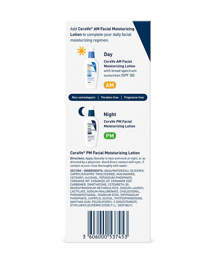 Lotion hydratante visage PM Crème de nuit légère à la niacinamide