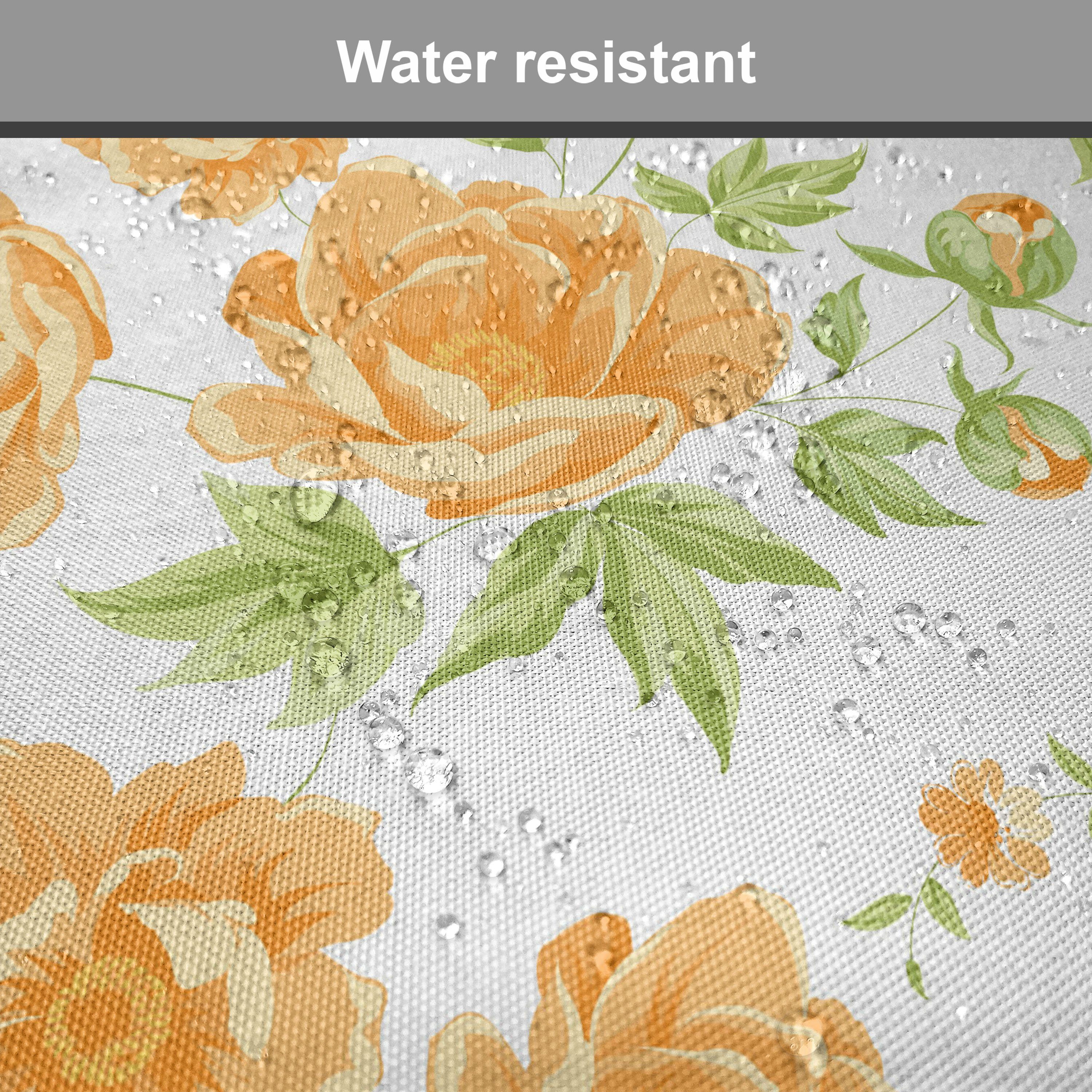 Abakuhaus Stuhlkissen Dekoratives wasserfestes Kissen mit Riemen für Küchensitze, Jahrgang Blumensträuße Peony