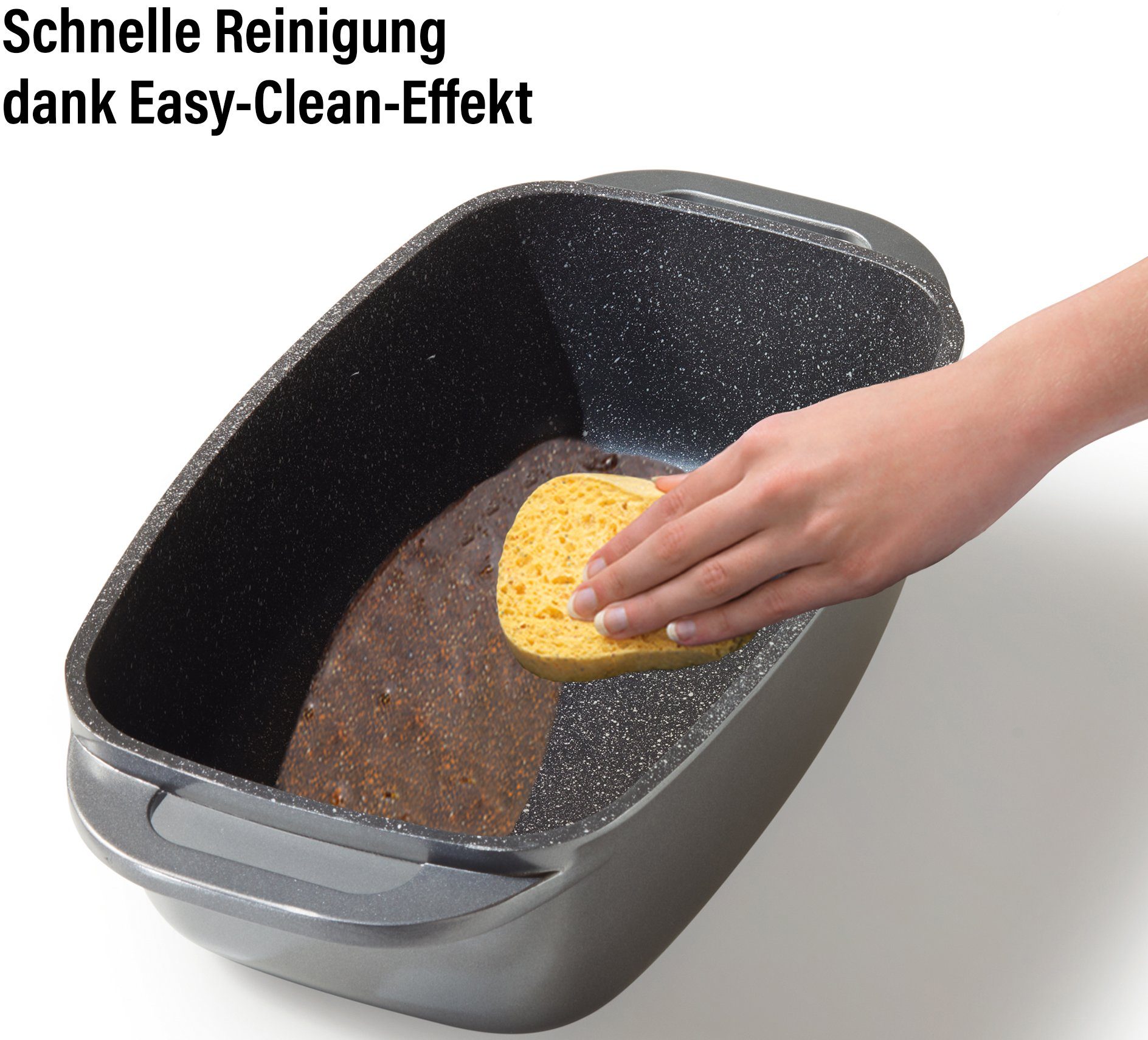 STONELINE Bräter, Aluminiumguss (1-tlg), mit Alugussdeckel, Induktion
