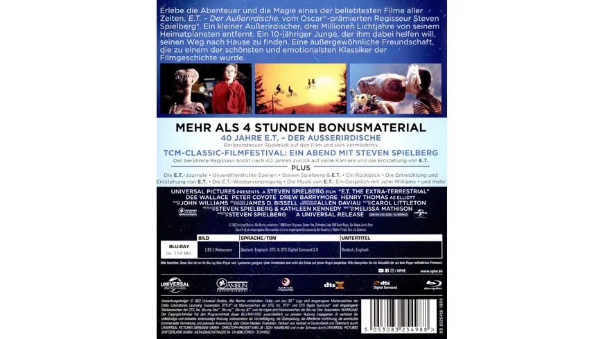 E.T. - Der Außerirdische   (neues Bonusmaterial)
