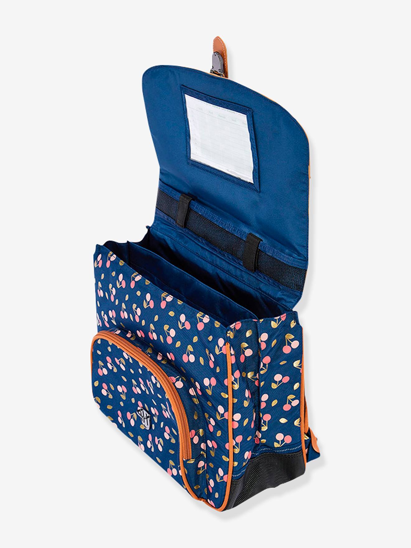 Cartable Alexa TANN'S fille bleu imprimé cerise
