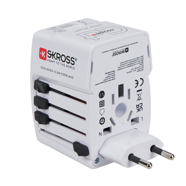 WORLD USB CHARGER AC45PD WITH USB-C CABLE - Reisestecker