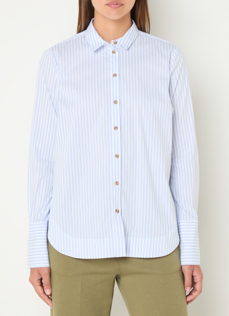 River Woods Blouse with stripe print