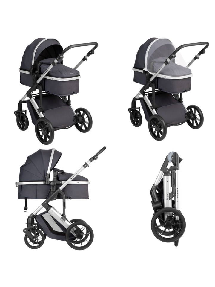 Kikkaboo Kinderwagen Darling 3 in 1 in grau günstig kaufen onesize