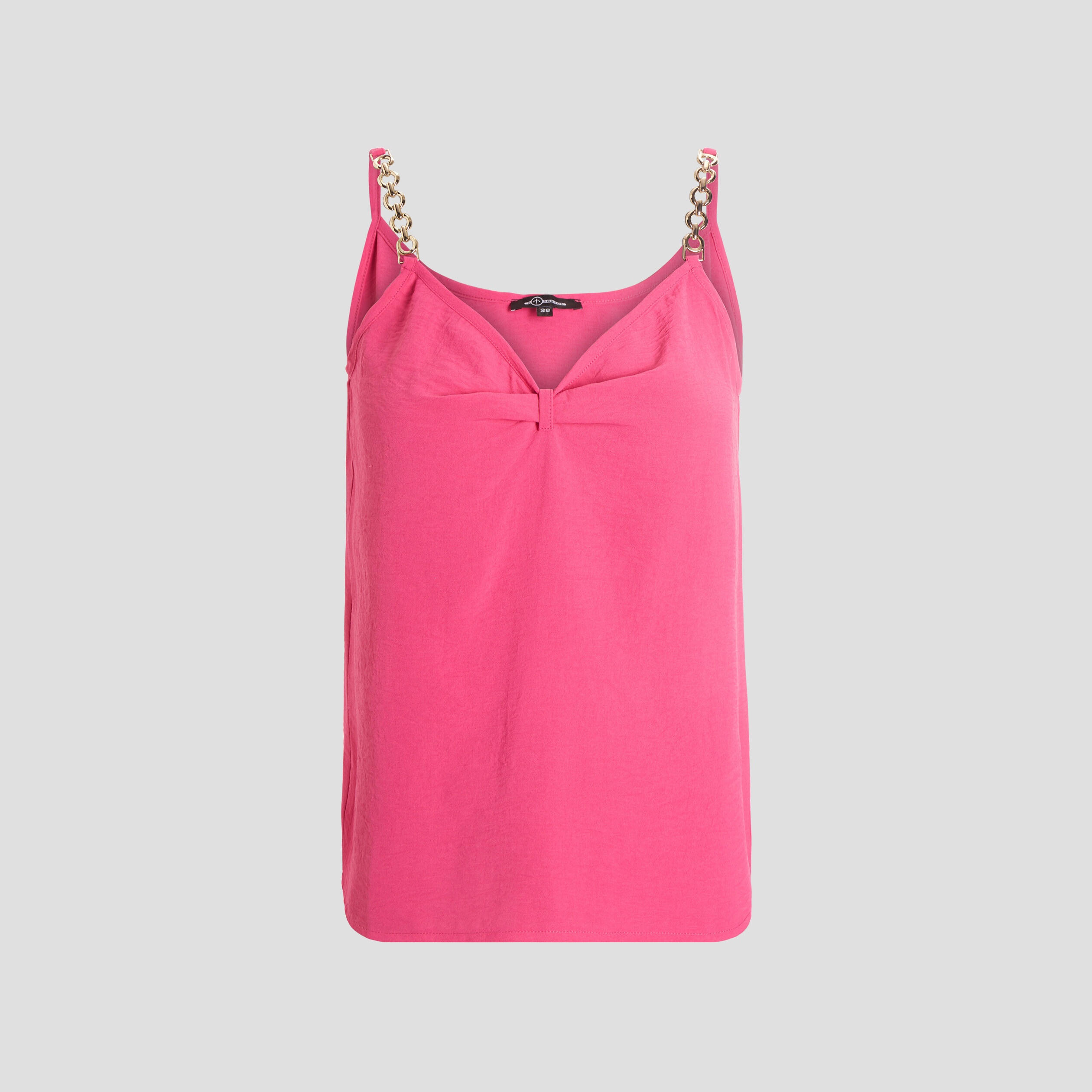 Débardeur à bretelles chaînes rose fushia femme | La Halle