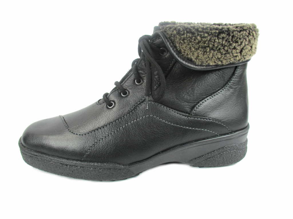SOLIDUS Schnür-Stiefeletten schwarz Hedda