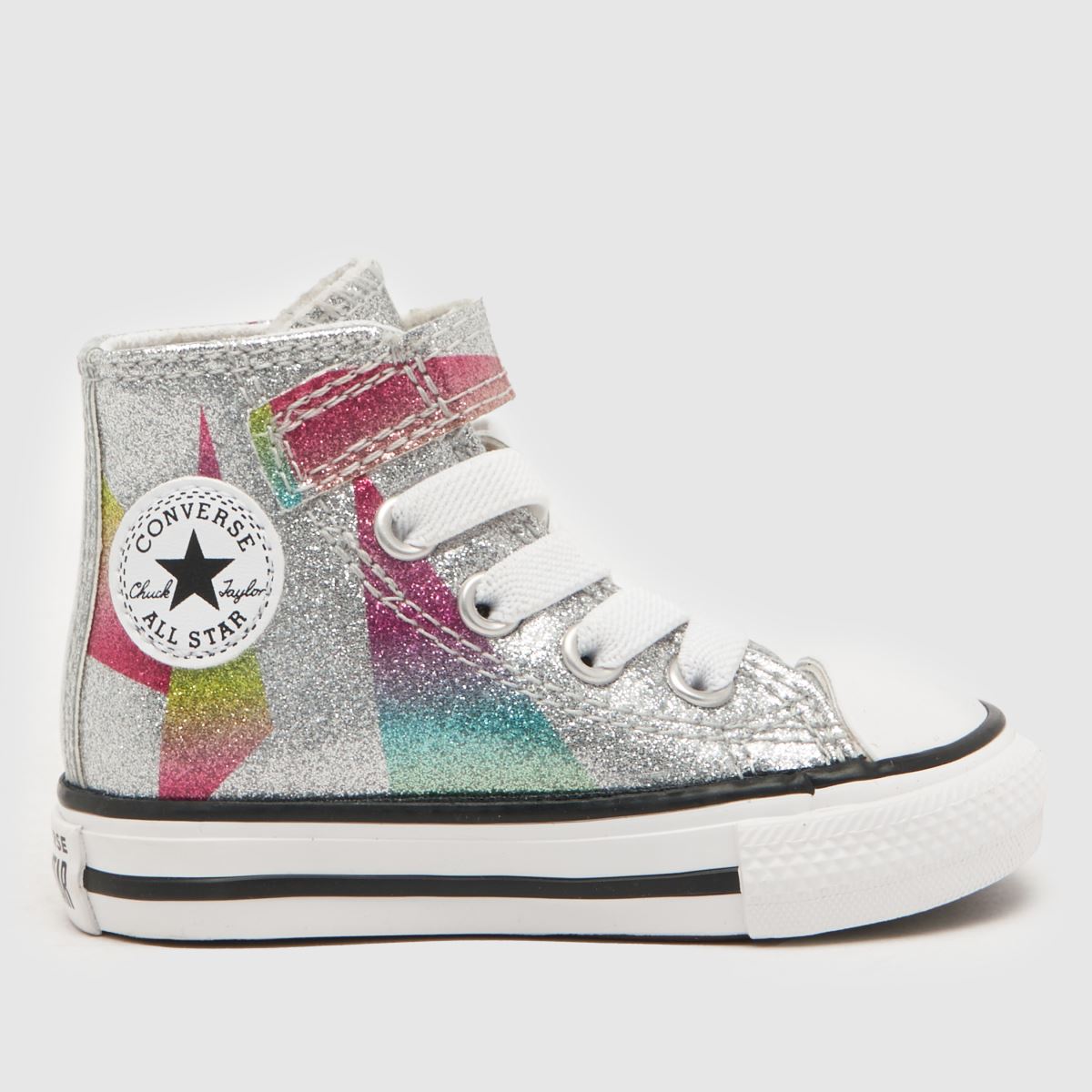 Converse multifärgade all star hi 1v glitter flickor småbarnsskor