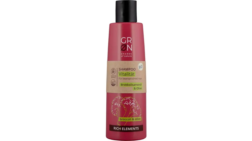 GRN [GRÜN] Shampoo Vitalität Brokkolisamenöl & Olive 250 ml