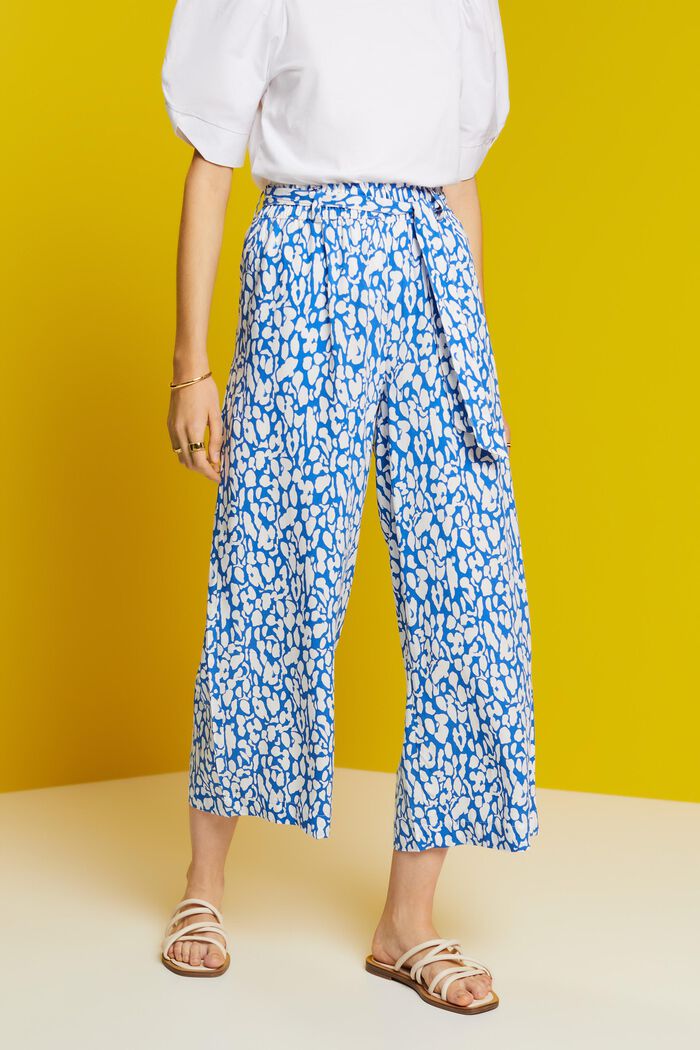 Pull-on-Culotte mit Bindegürtel, LENZING™ ECOVERO™