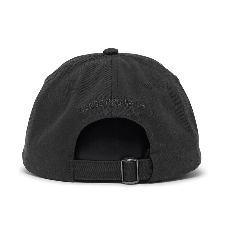 Norse Projects Felt N Twill Sports Cap Black
