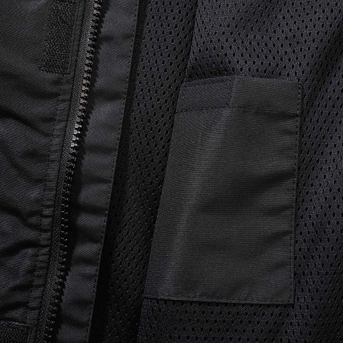 Kinder Sommer Windbreaker Frontzip schwarz