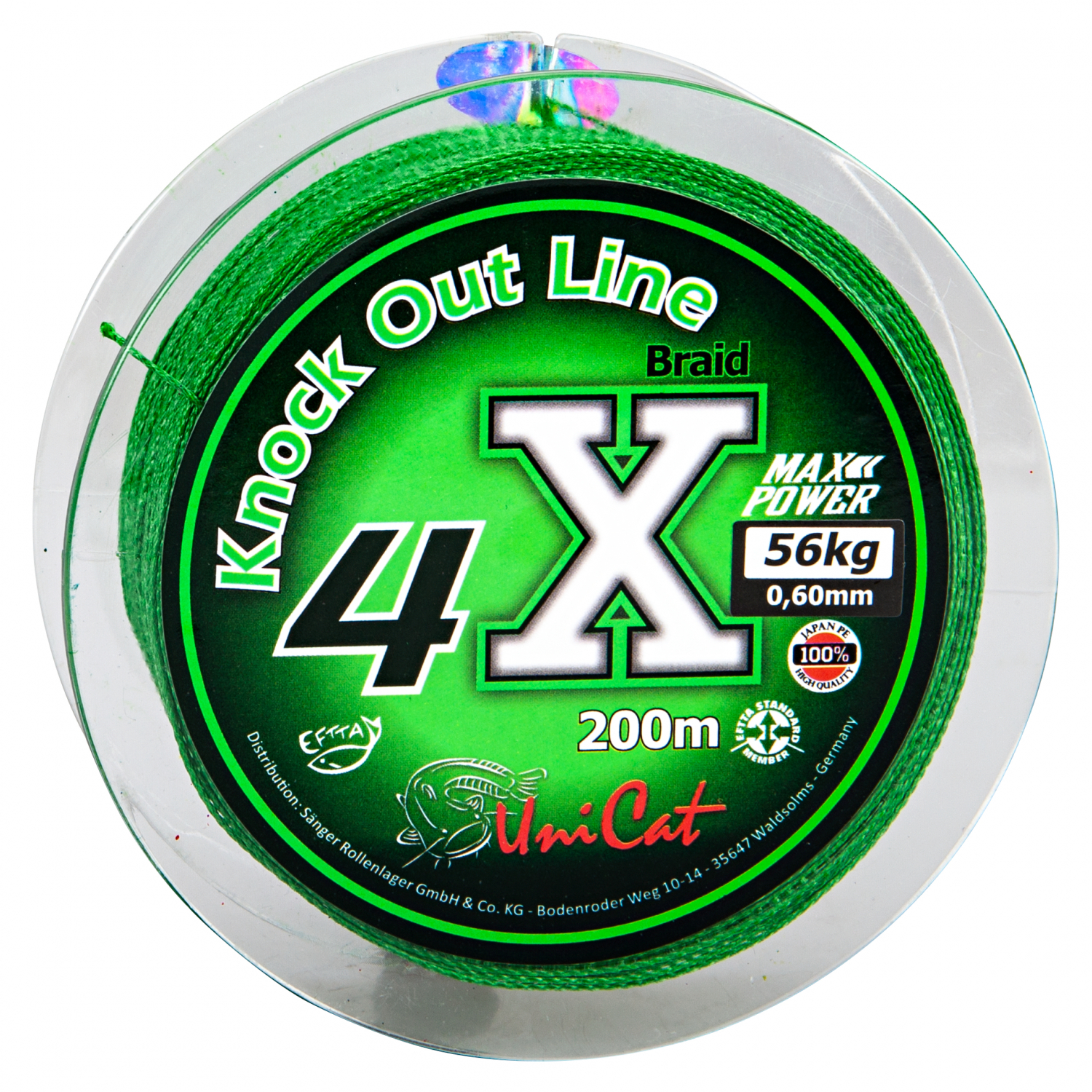 Uni Cat Wallerschnur 4X Braid Knock Out Line (200 m)