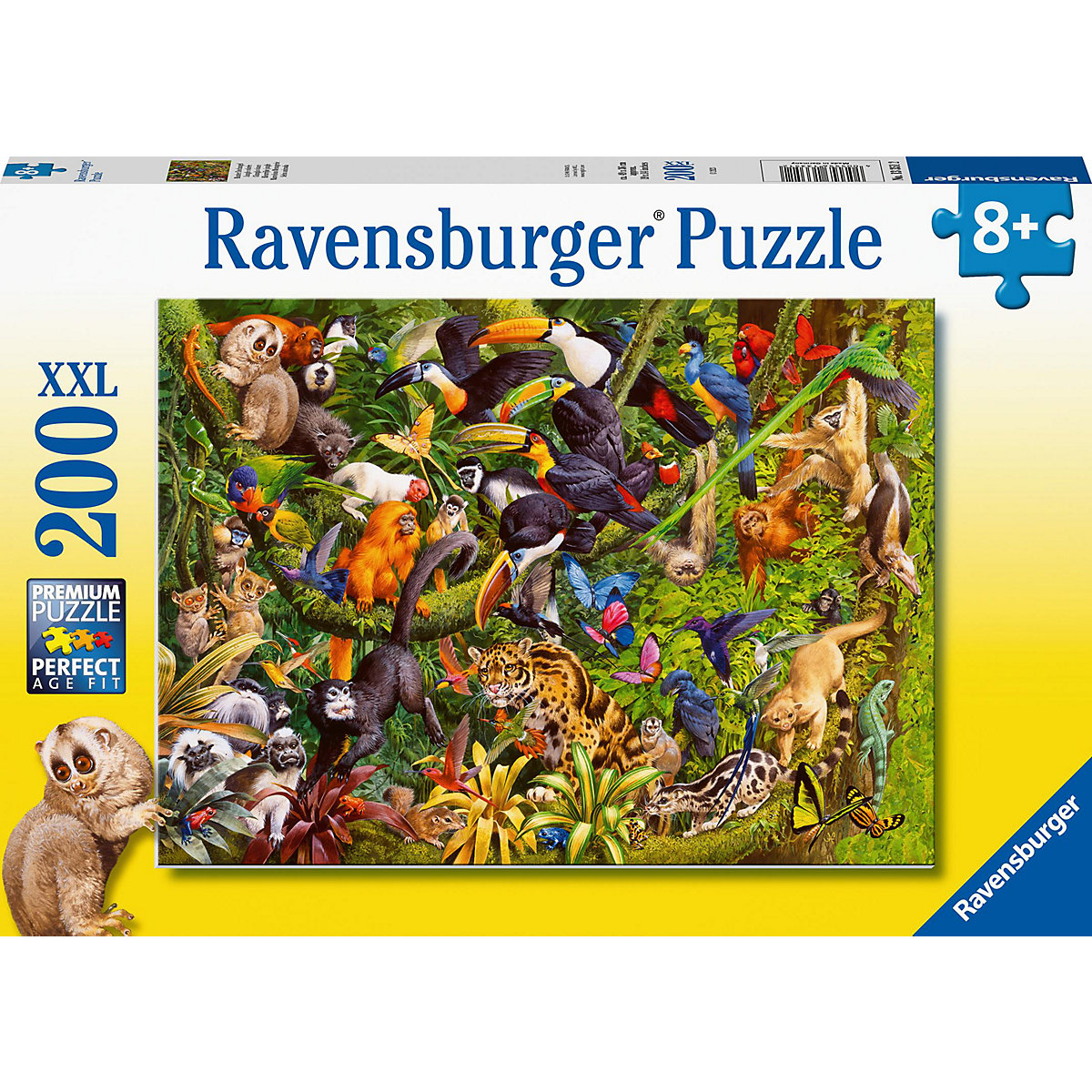 XXL Puzzle Bunter Dschungel, 200 Teile