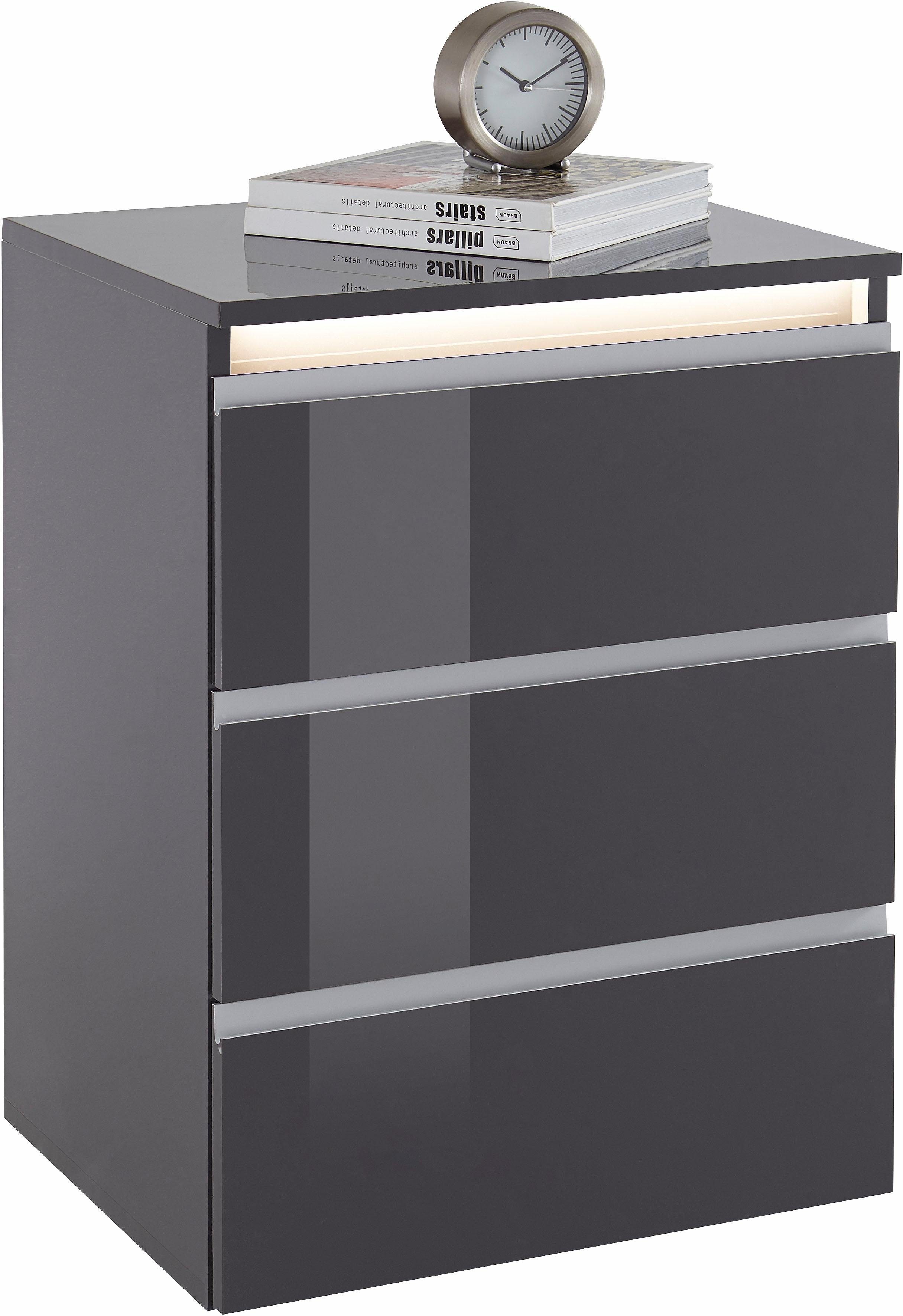 Tecnos Nachtkommode Mailand, Höhe 66 cm