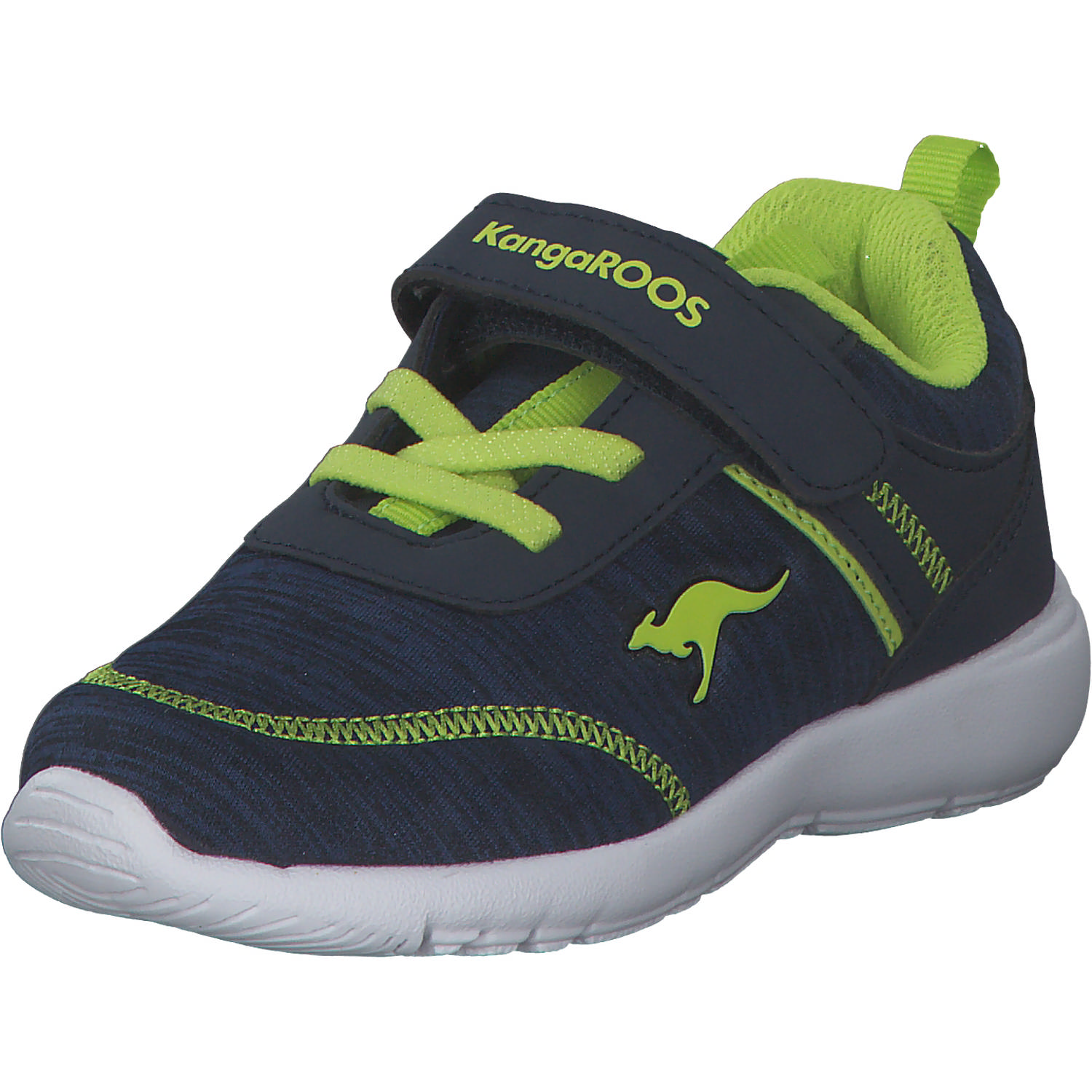 KangaROOS KY-Chummy EV 02078 M, Sneakers Low, Kinder, Blau (Dk Navy/Lime)
