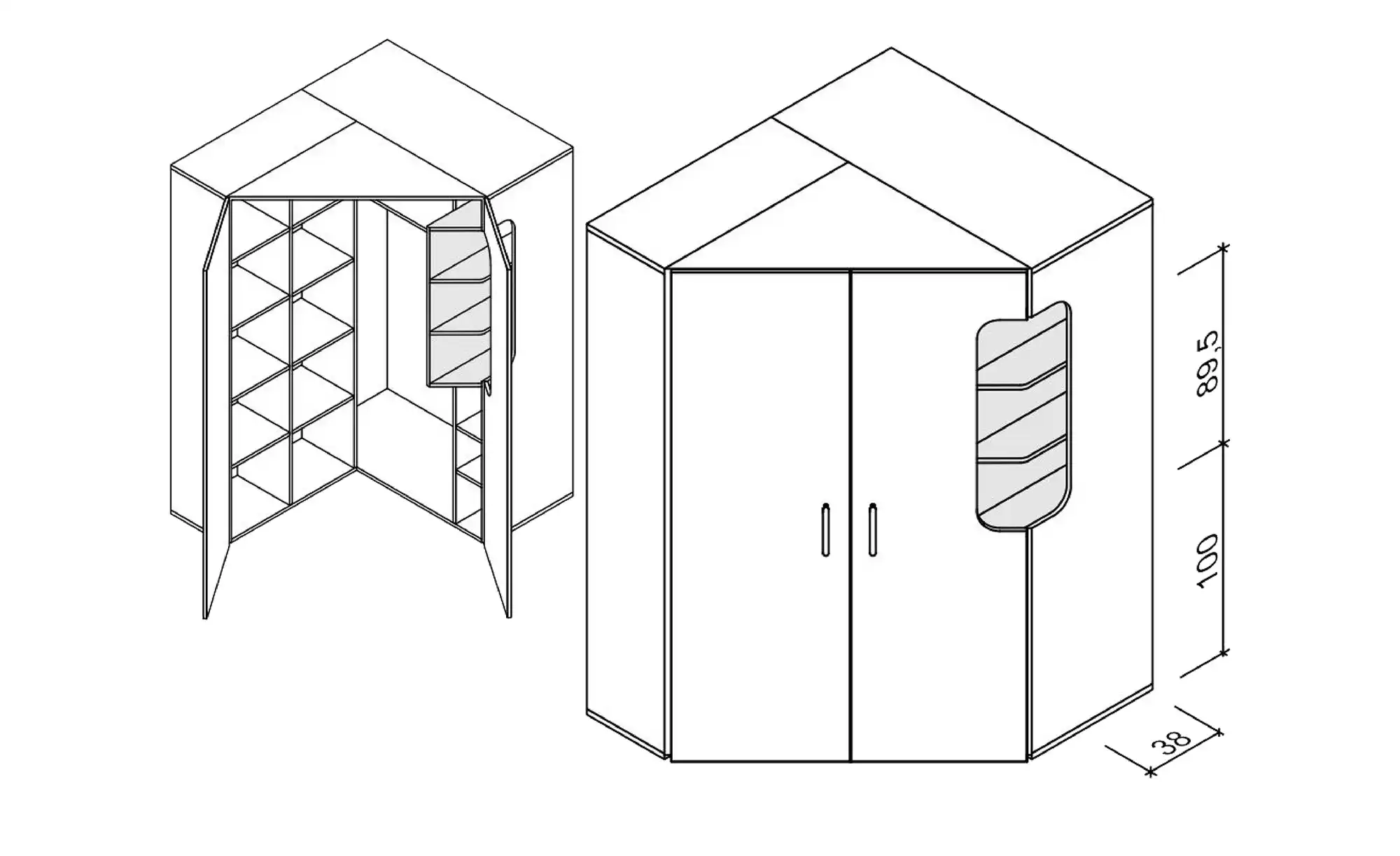 Eckschrank